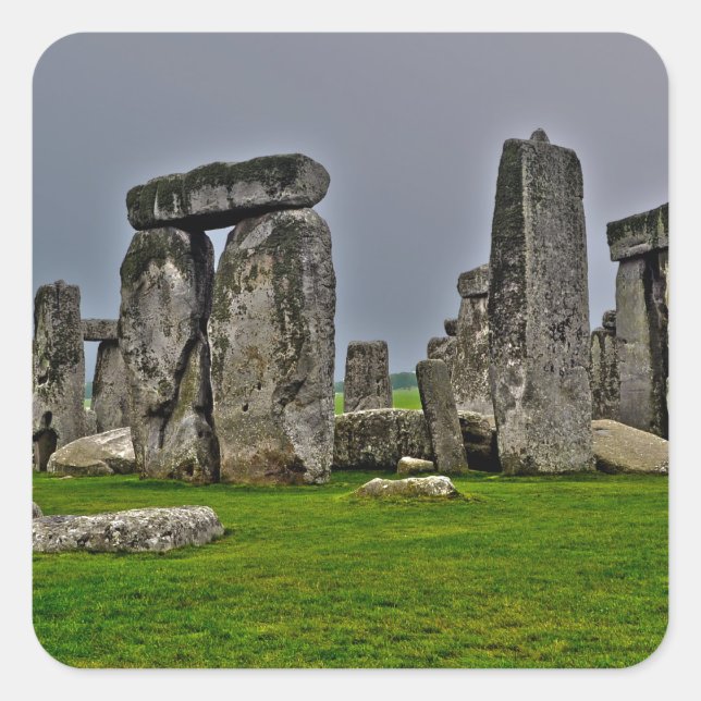 Stonehenge Ancient Historic Site of Power Square Sticker (Front)