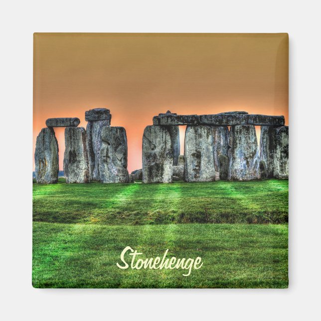 Stonehenge Celtic Standing Stones in Britain Magnet (Front)