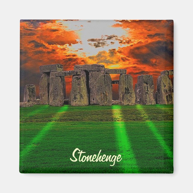 Stonehenge Celtic Standing Stones in Britain Magnet (Front)