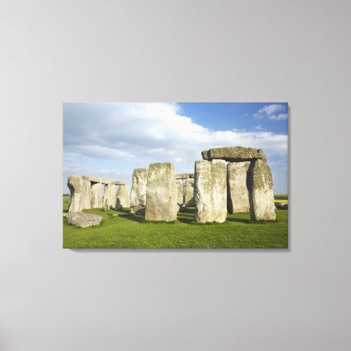 Stonehenge circa 2500 BC UNESCO World 3 Canvas Print