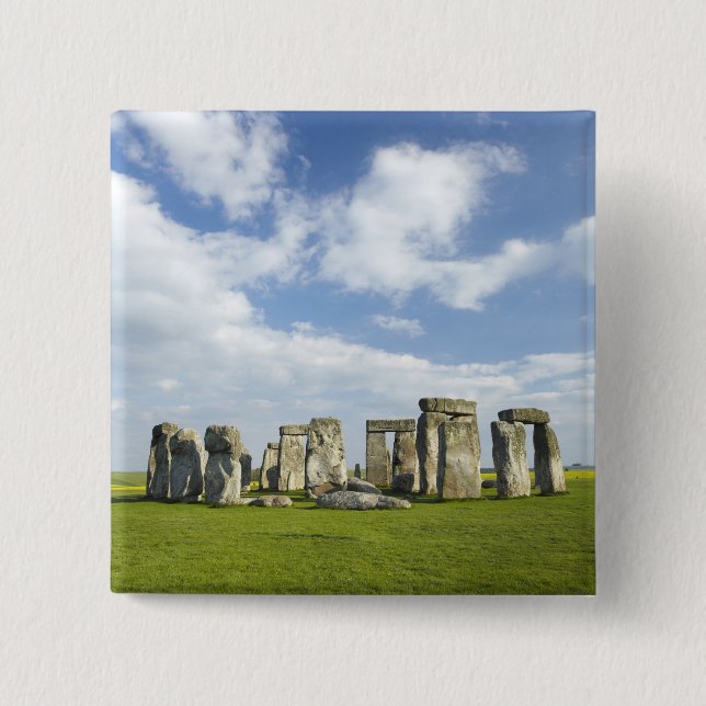 Stonehenge (circa 2500 BC), UNESCO World Pinback Button (Front)