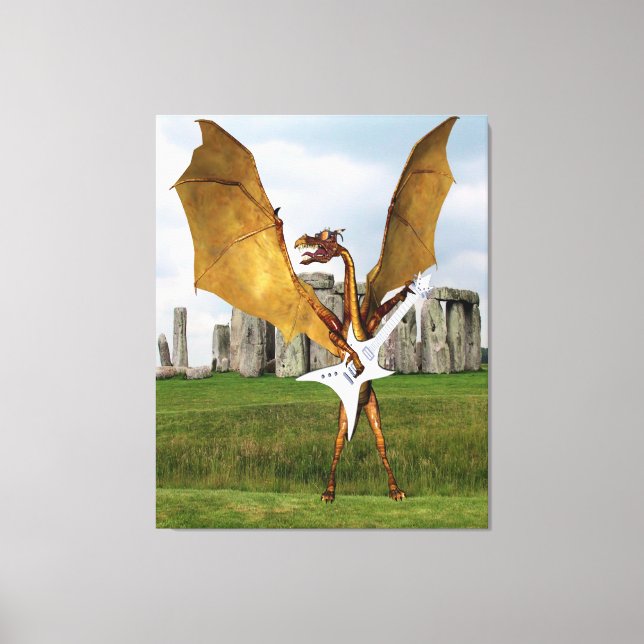 Stonehenge Dragon Canvas Print (Front)