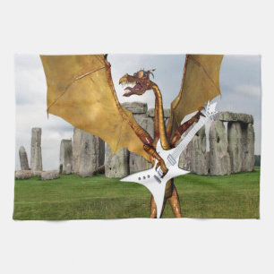 Stonehenge Dragon Kitchen Towel