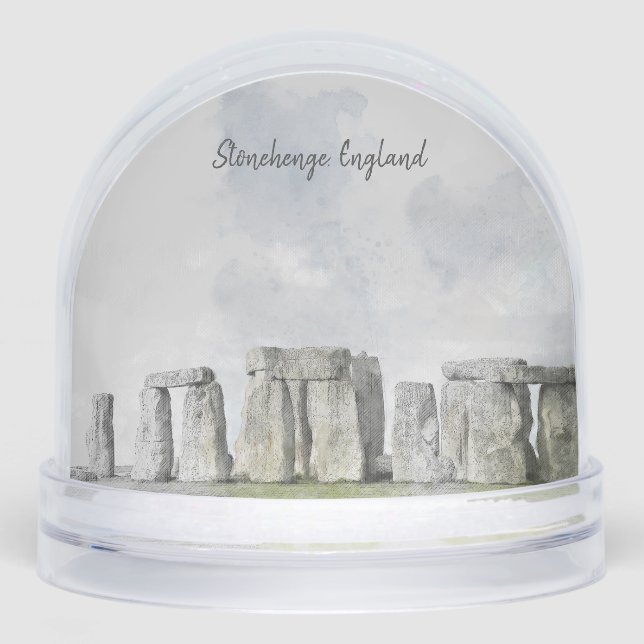 Stonehenge England Ancient World – Historic Snow Globe (Front)