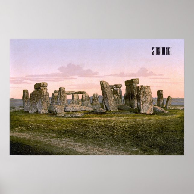 Stonehenge, England around 1900 Poster (Front)