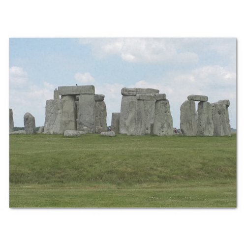 Stonehenge England in a cloudy day Tissue Paper