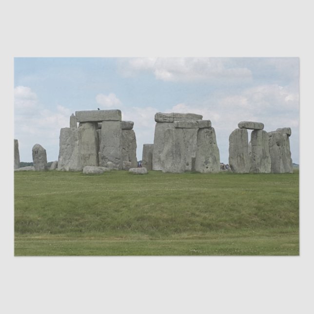 Stonehenge England in a cloudy day. Tissue Paper (Front)