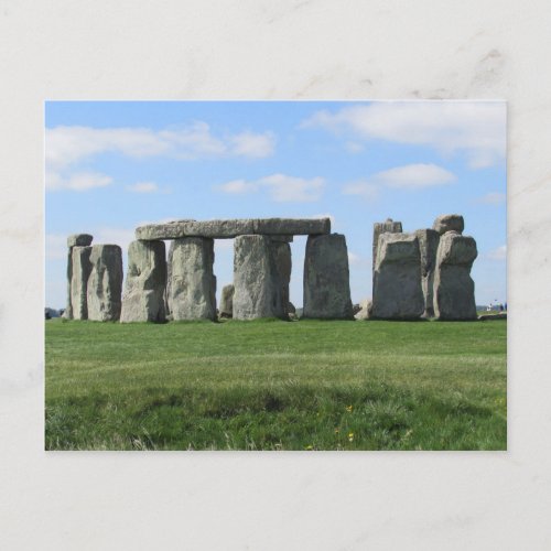 Stonehenge England Photograph Postcard