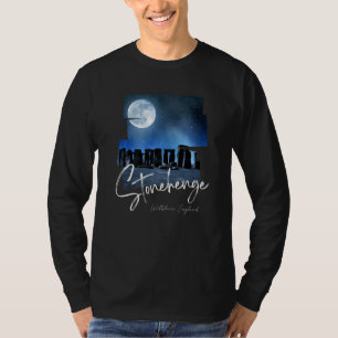 Stonehenge England Souvenir  Stonehenge At Night   T-Shirt