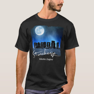Stonehenge England Souvenir Stonehenge At Night T-Shirt