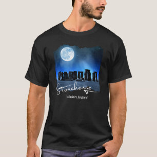 Stonehenge England Souvenir   Stonehenge At Night T-Shirt