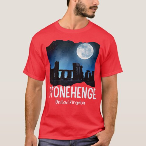 Stonehenge England SouvenirStonehenge At Night1018 T_Shirt