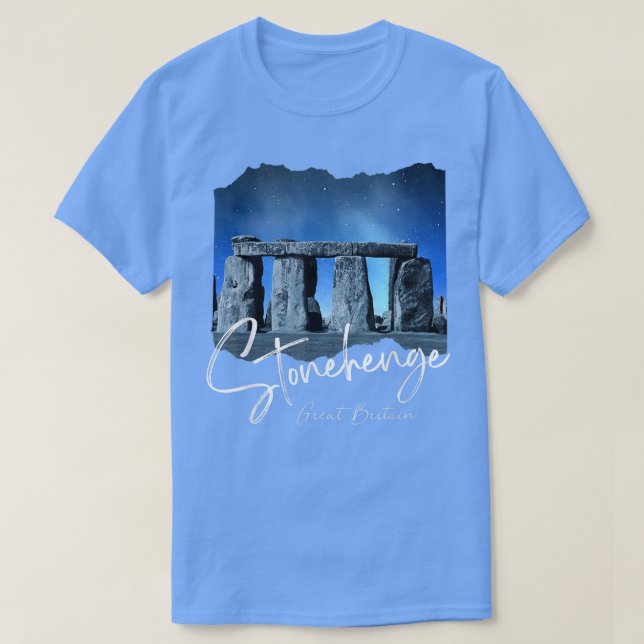 Stonehenge England SouvenirStonehenge At Night 317 T-Shirt (Design Front)