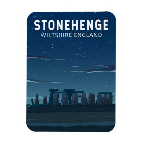 Stonehenge England Travel Vintage Art Magnet