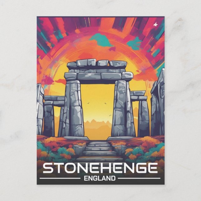  Stonehenge england Wiltshire World Heritage Site Postcard (Front)