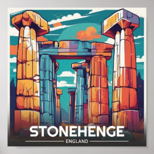  Stonehenge england Wiltshire World Heritage Site Poster