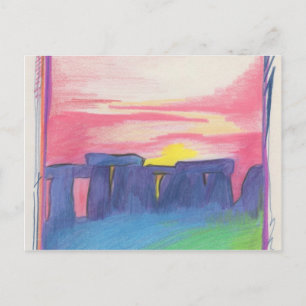 Stonehenge First Star Art by jrr Postcard