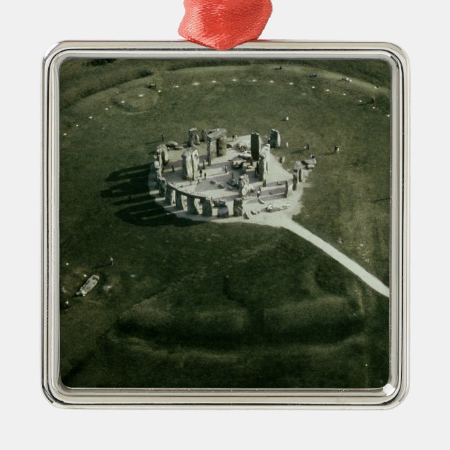 Stonehenge from the air metal ornament (Front)