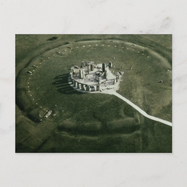 Stonehenge from the air postcard (Front)