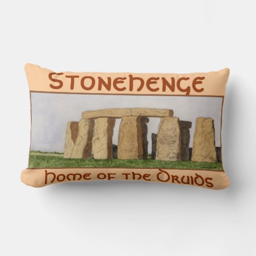 Stonehenge_ Home of the Druids Lumbar Pillow