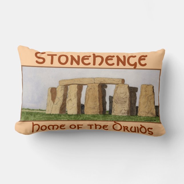 Stonehenge- Home of the Druids Lumbar Pillow (Front)