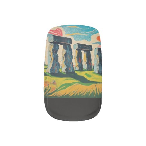 Stonehenge in Splendor Minx Nail Art