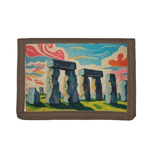Stonehenge in Splendor Trifold Wallet