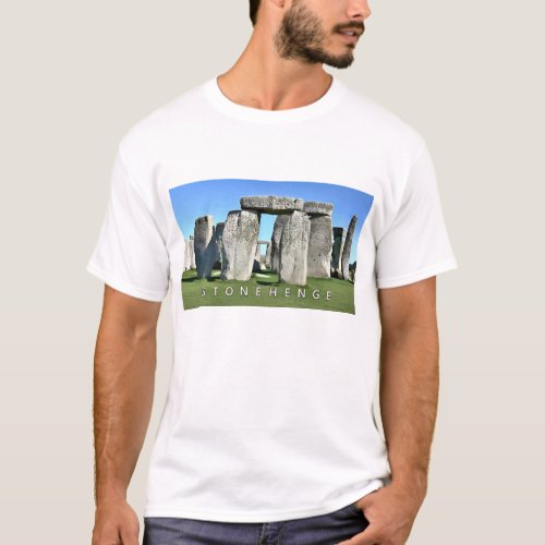 Stonehenge is a prehistoric monument on Salisbury  T_Shirt