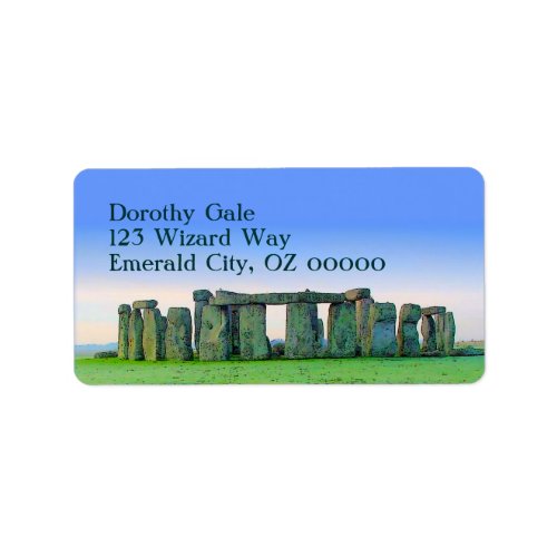 Stonehenge Label