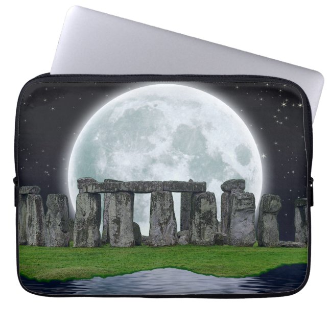 Stonehenge & Moon Ancient Historic Site of Power 2 Laptop Sleeve (Front)