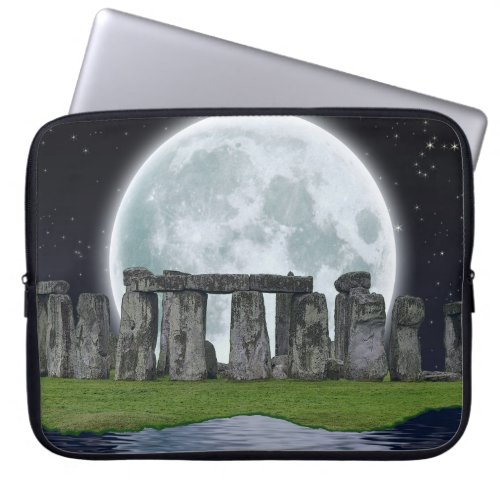 Stonehenge  Moon Ancient Historic Site of Power 2 Laptop Sleeve