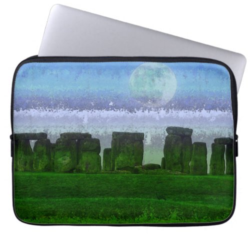 Stonehenge  Moon Ancient Historic Site of Power Laptop Sleeve