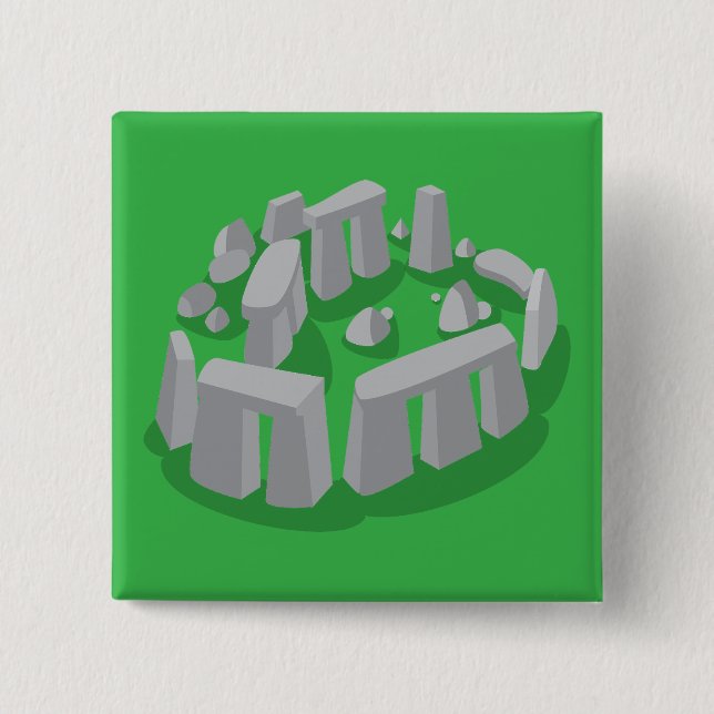 Stonehenge of England Button (Front)