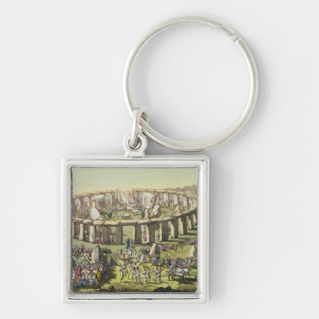 Stonehenge, or a Circular Temple of the Druids, pl Keychain (Front)