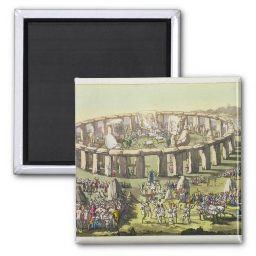 Stonehenge or a Circular Temple of the Druids pl Magnet