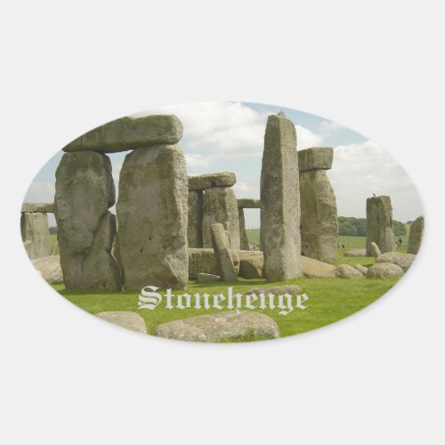 Stonehenge Oval Sticker