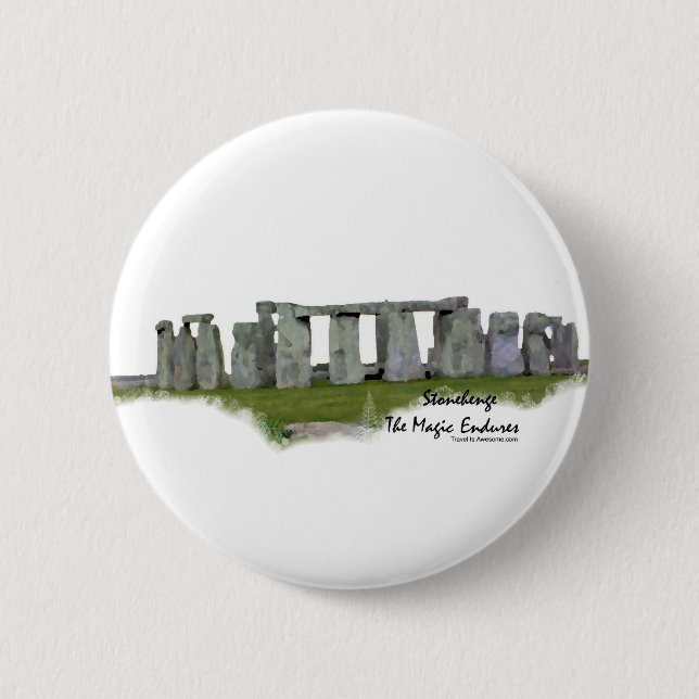 Stonehenge Pinback Button (Front)