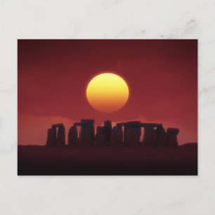 stonehenge postcard