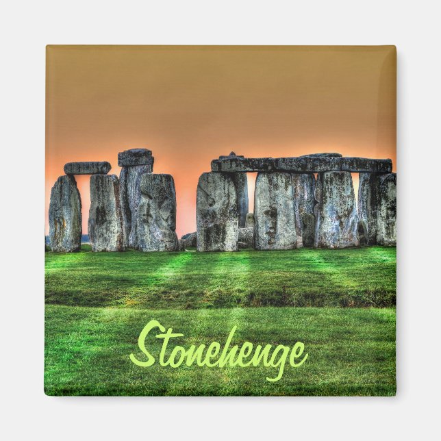 Stonehenge Standing Stones at Sundown Magnet (Front)