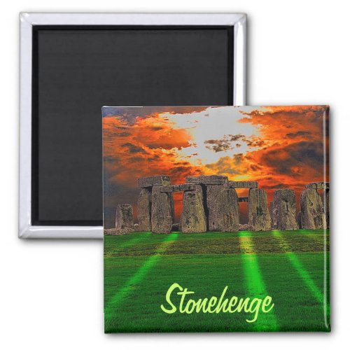 Stonehenge Standing Stones at Sunset Magnet