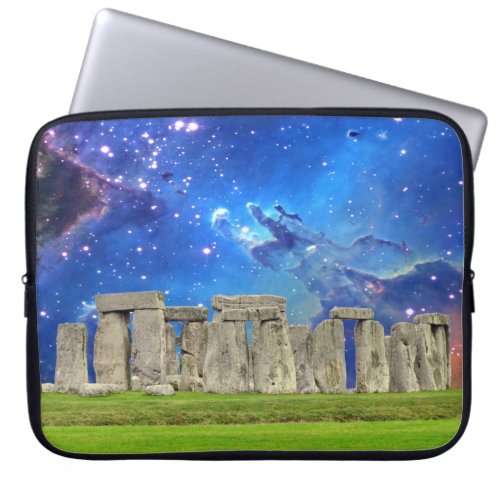 Stonehenge  Stars Ancient Historic Site of Power Laptop Sleeve