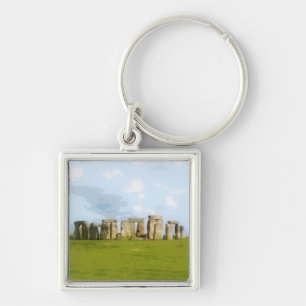 Stonehenge Stone Circle Monument Keychain