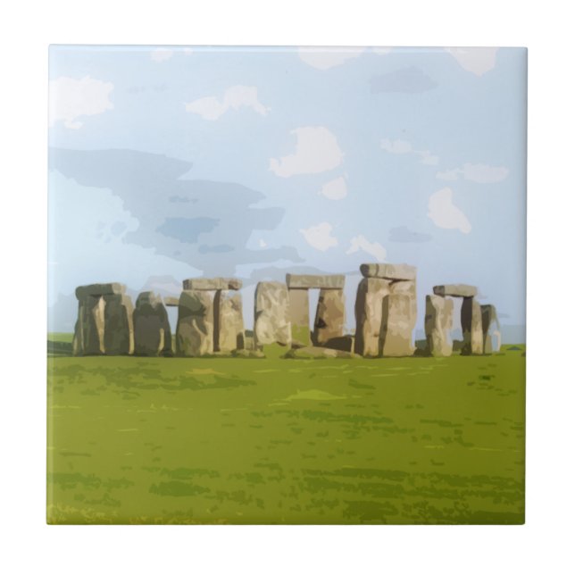 Stonehenge Stone Circle Monument Tile (Front)