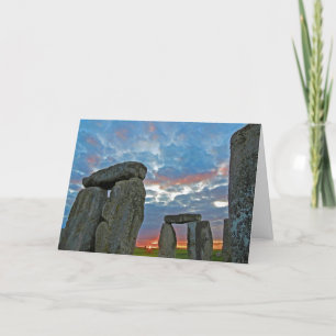 Stonehenge Sunset Card