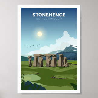 Stonehenge Travel Poster