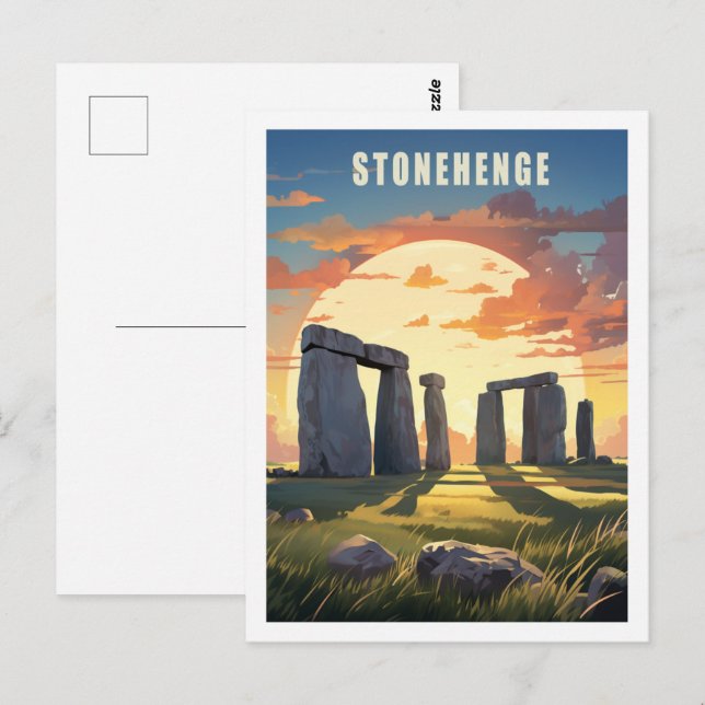 Stonehenge United Kingdom Famous Travel Place Postcard (Front/Back)