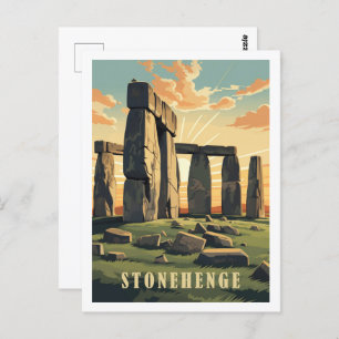 Stonehenge United Kingdom Famous Travel Place Postcard