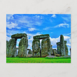Stonehenge, Wiltshire, England, Prehistoric Stones Holiday Postcard