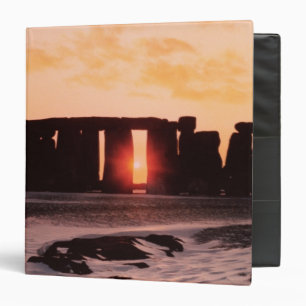 Stonehenge, Winter Solstice 3 Ring Binder