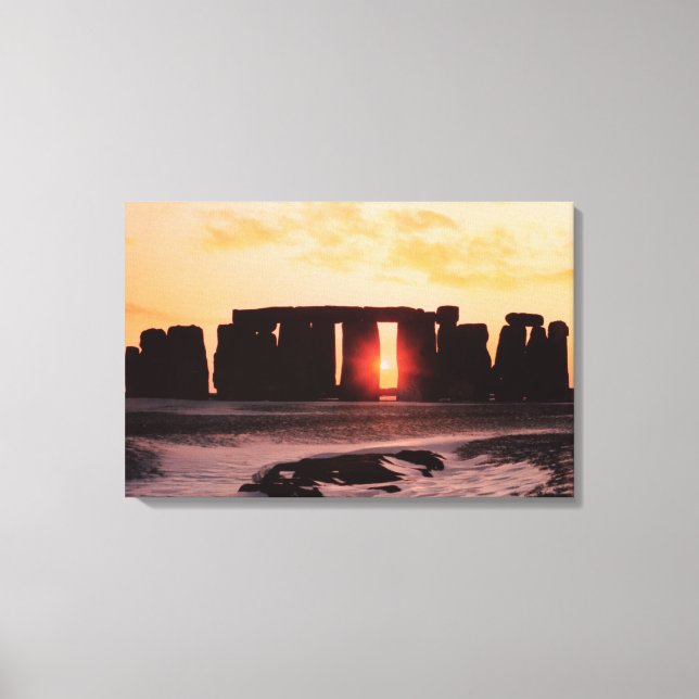 Stonehenge, Winter Solstice Canvas Print (Front)